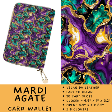 Batch #460 - Zip It Collection - Closes 12/5 - ETA late Jan - Mardi Agate Card Wallet