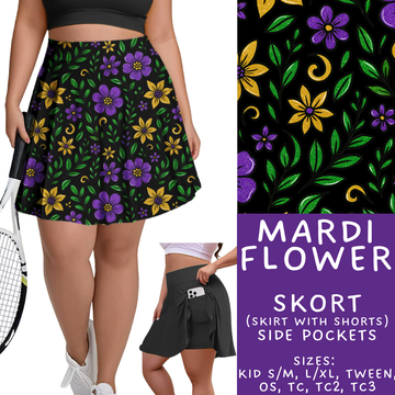 Batch #462 - Fun Run 17 - Closes 12/10 - ETA late Jan - Mardi Flower Skort