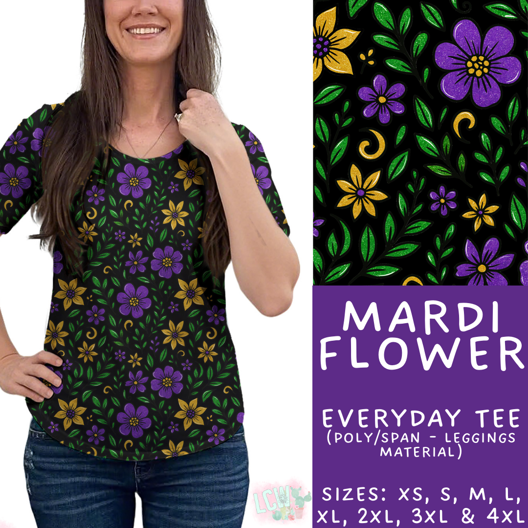 Batch #462 - Fun Run 17 - Closes 12/10 - ETA late Jan - Mardi Flower Everyday Tee