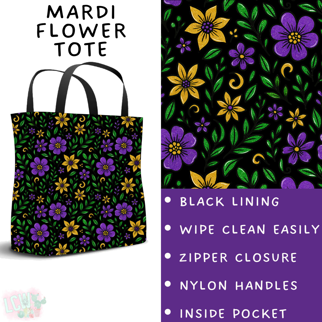 Batch #462 - Fun Run 17 - Closes 12/10 - ETA late Jan - Mardi Flower Tote