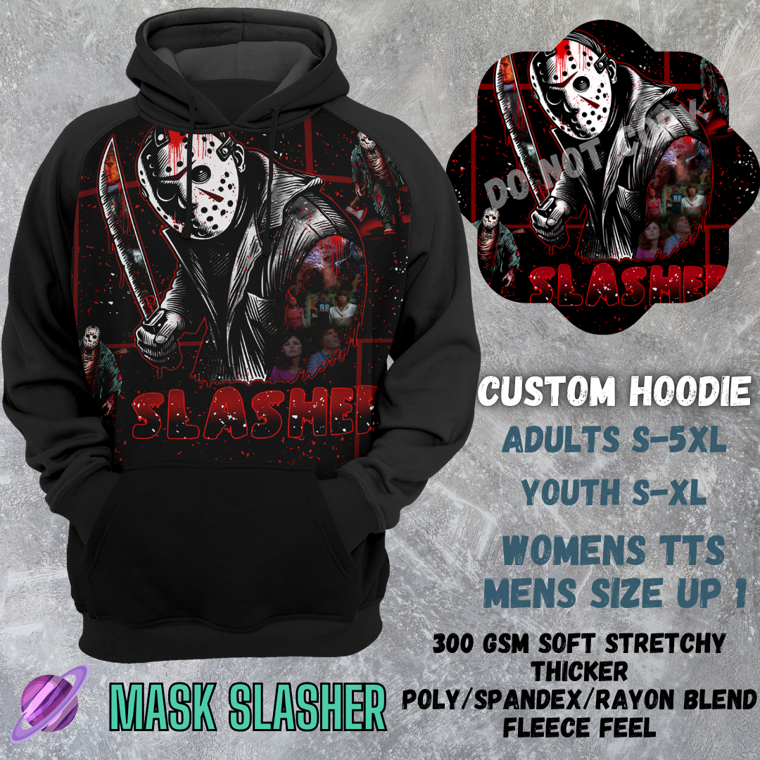 MASK SLASHER - CUSTOM HOODIE RUN PREORDER CLOSING 3/6