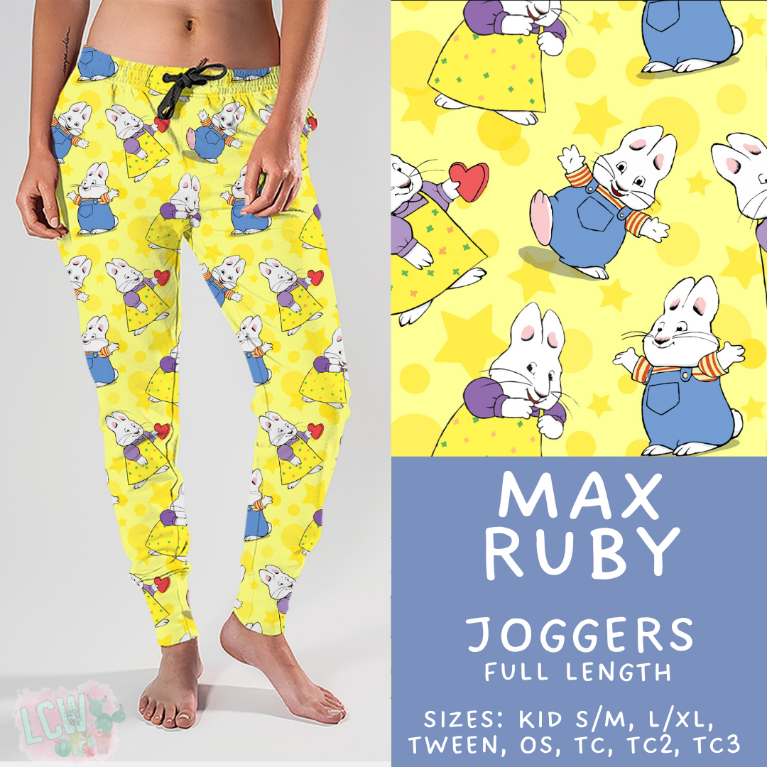 Batch #456 - Storybook Collection 4 - Closes 11/28 - ETA late Jan - Max Ruby Joggers