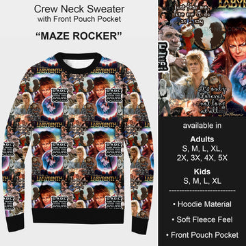 B185 - Preorder Maze Rocker Sweater w/ Front Pocket (Closes 10/01. ETA early Dec.)