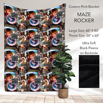 B186 - Pre-Order Maze Rocker Fleece Blanket (Closes 10/04. ETA: early Dec)