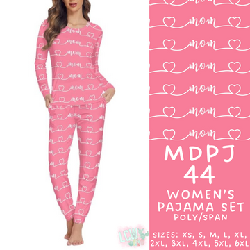 Batch #306 - Mother's Day Lounge - Closes 3/19 - ETA late April - MDPJ44 Women's Pajama Set