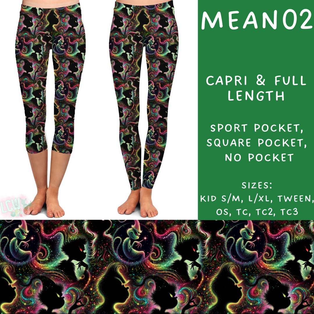 Batch #226 - Mr Mean - Closes 10/29 - ETA early/mid Dec - Mean02 Full and Capri Length Leggings