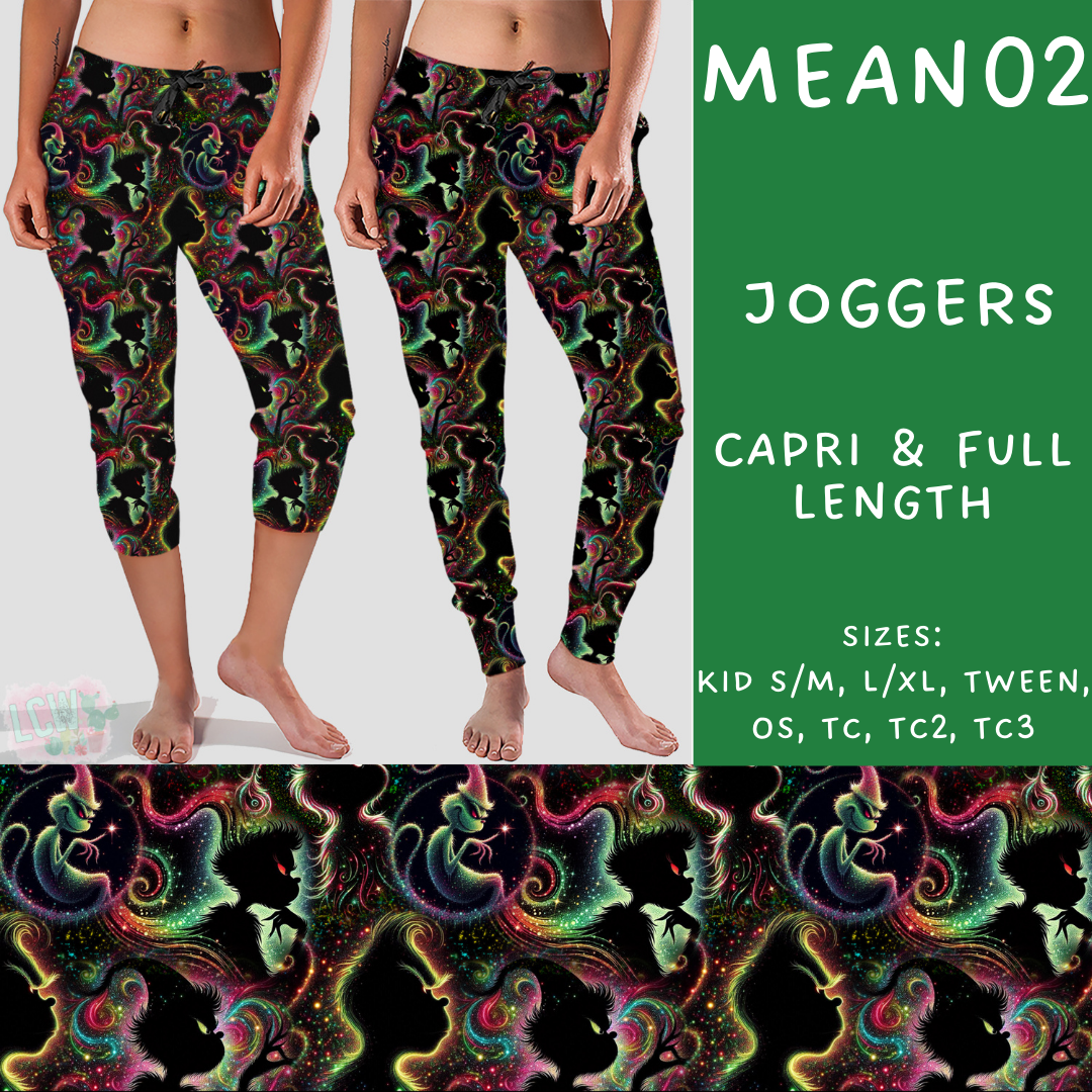 Batch #226 - Mr Mean - Closes 10/29 - ETA early/mid Dec - Mean02 Full and Capri Length Joggers