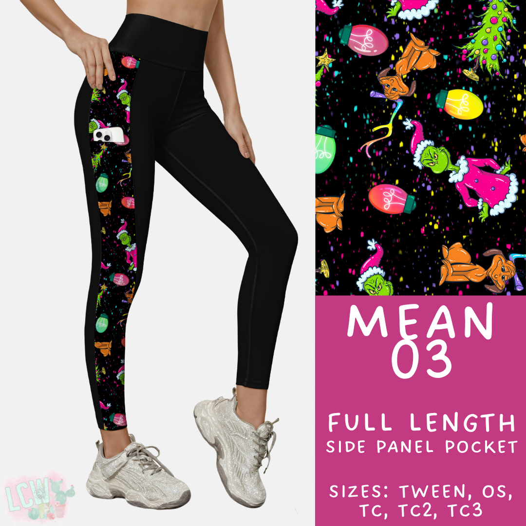 Batch #436 - Mr Mean 2 - Closes 10/24 - ETA early Dec - Mean 03 Pattern Side Pocket Leggings
