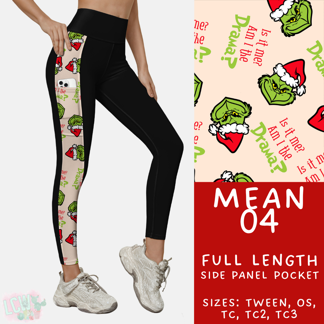 Batch #436 - Mr Mean 2 - Closes 10/24 - ETA early Dec - Mean 04 Pattern Side Pocket Leggings