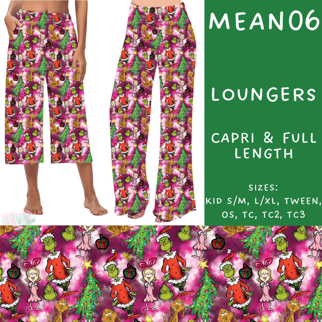 Batch #226 - Mr Mean - Closes 10/29 - ETA early/mid Dec - Mean06 Capri and Full Length Loungers