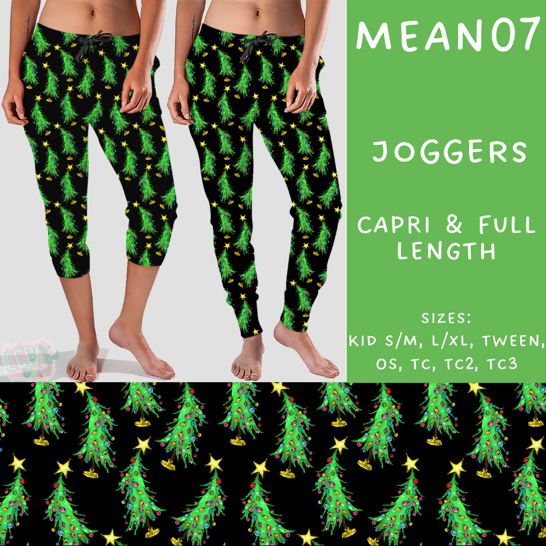 Batch #226 - Mr Mean - Closes 10/29 - ETA early/mid Dec - Mean07 Full and Capri Length Joggers