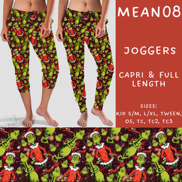 Batch #226 - Mr Mean - Closes 10/29 - ETA early/mid Dec - Mean08 Full and Capri Length Joggers