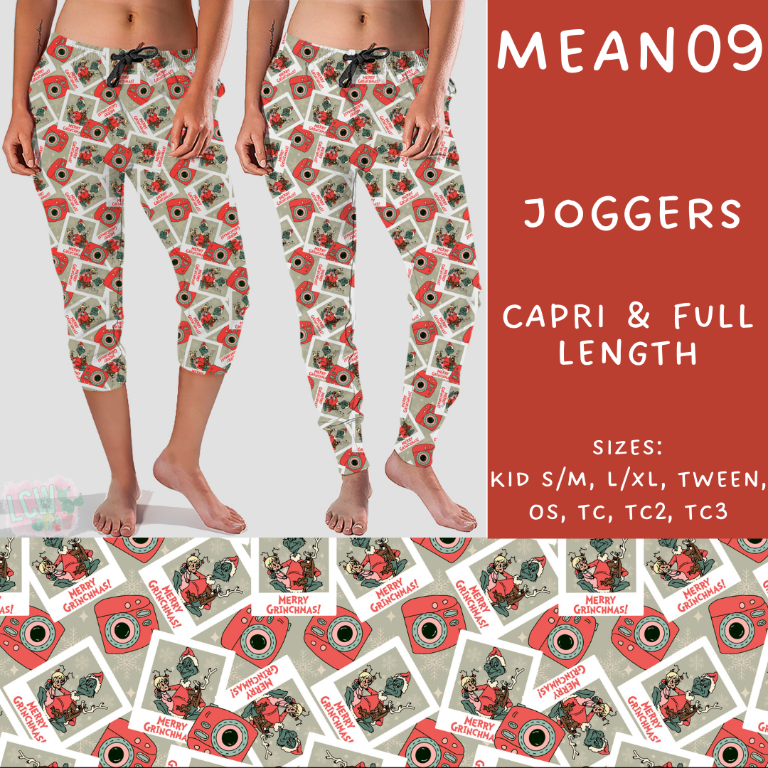 Batch #226 - Mr Mean - Closes 10/29 - ETA early/mid Dec - Mean09 Full and Capri Length Joggers