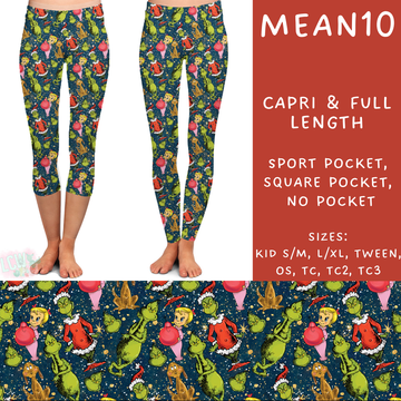 Batch #226 - Mr Mean - Closes 10/29 - ETA early/mid Dec - Mean10 Full and Capri Length Leggings