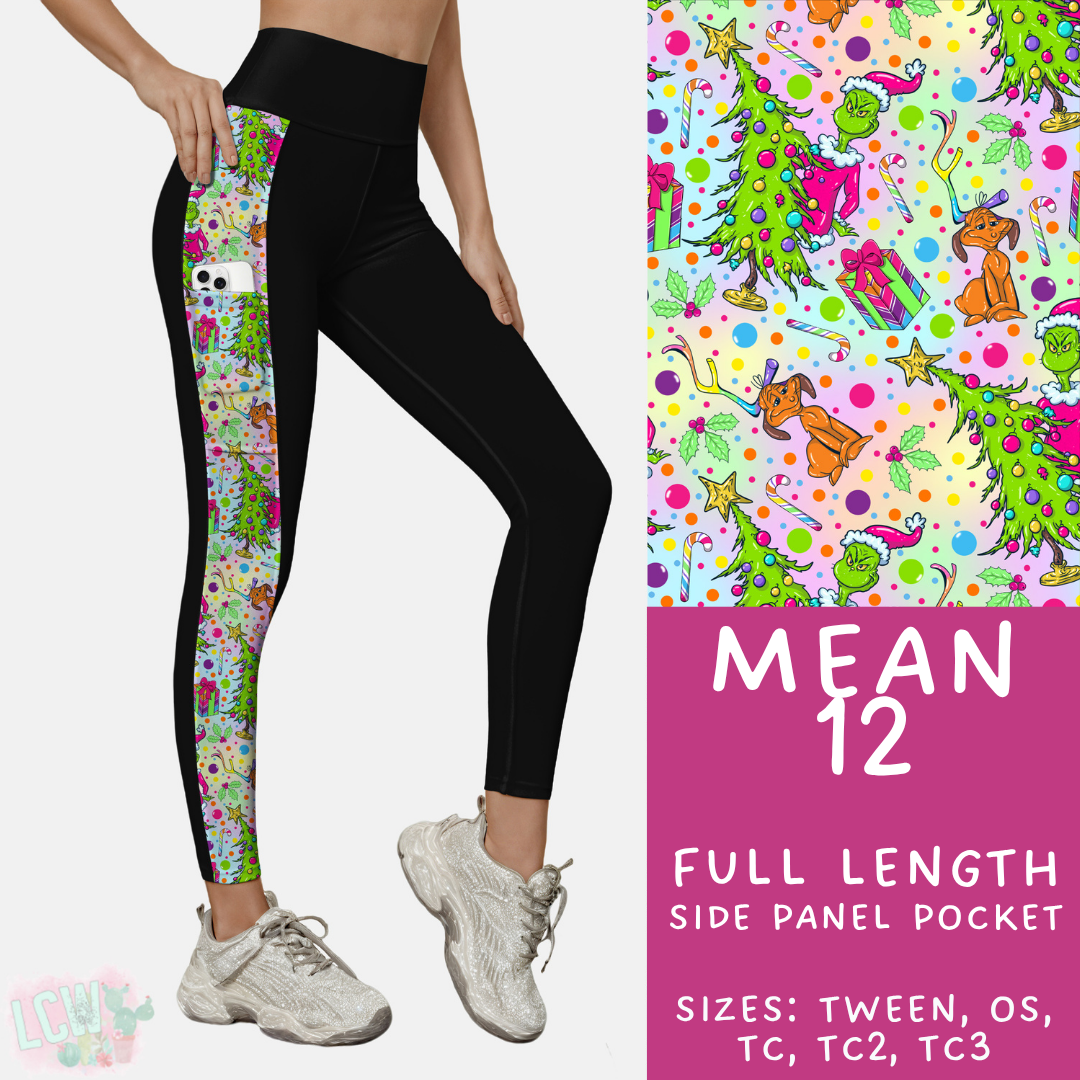 Batch #436 - Mr Mean 2 - Closes 10/24 - ETA early Dec - Mean 12 Pattern Side Pocket Leggings