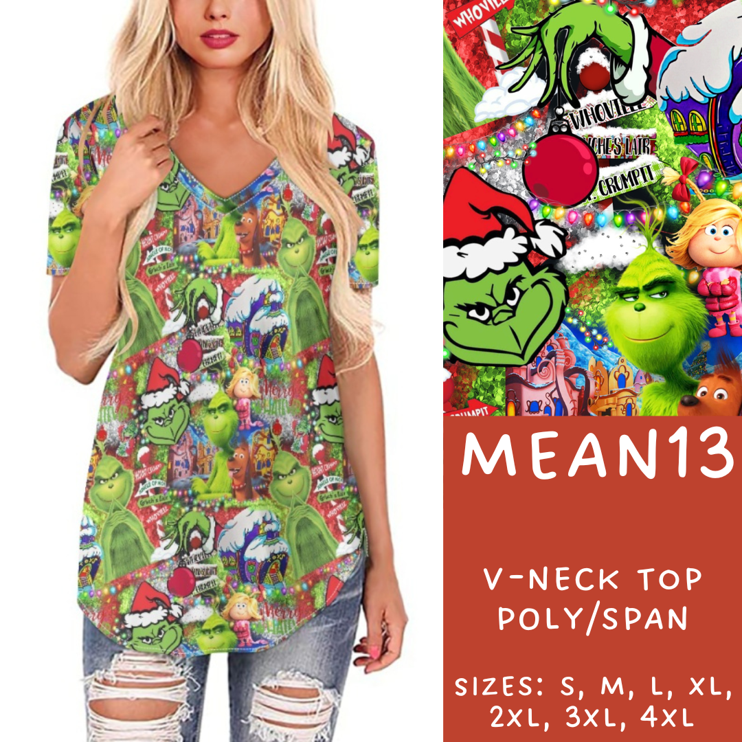 Batch #226 - Mr Mean - Closes 10/29 - ETA early/mid Dec - Mean13 V-Neck Tee