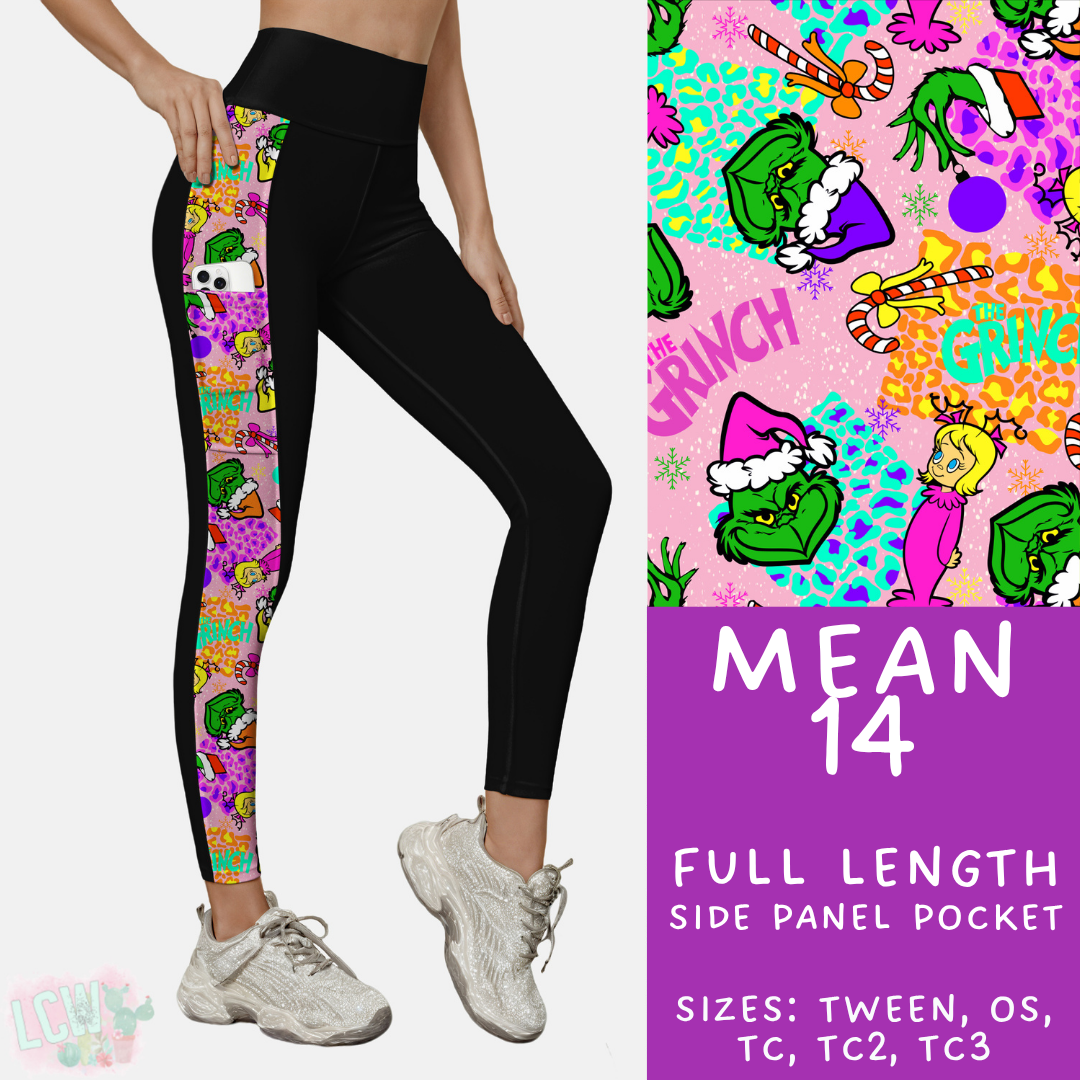 Batch #436 - Mr Mean 2 - Closes 10/24 - ETA early Dec - Mean 14 Pattern Side Pocket Leggings