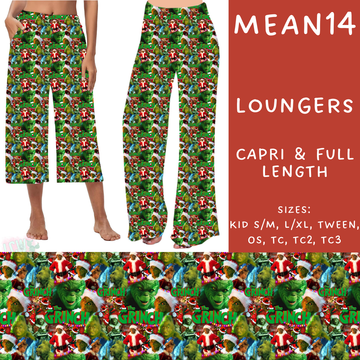 Batch #226 - Mr Mean - Closes 10/29 - ETA early/mid Dec - Mean14 Capri and Full Length Loungers