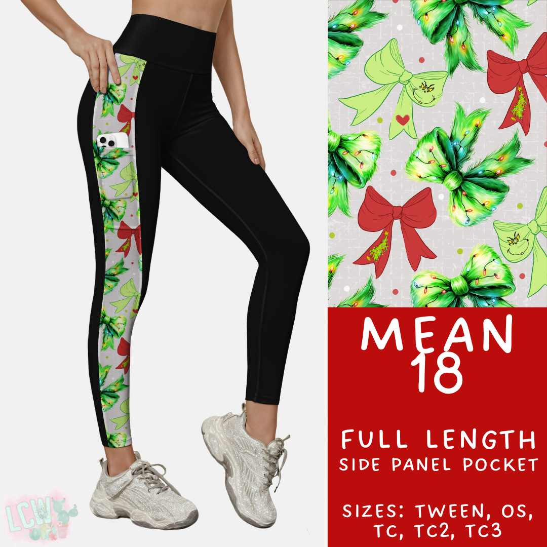 Batch #436 - Mr Mean 2 - Closes 10/24 - ETA early Dec - Mean 18 Pattern Side Pocket Leggings