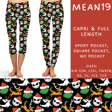 Batch #226 - Mr Mean - Closes 10/29 - ETA early/mid Dec - Mean19 Full and Capri Length Leggings