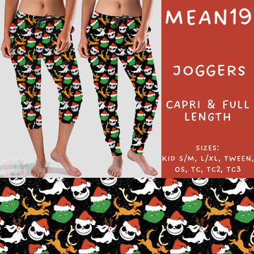 Batch #226 - Mr Mean - Closes 10/29 - ETA early/mid Dec - Mean19 Full and Capri Length Joggers