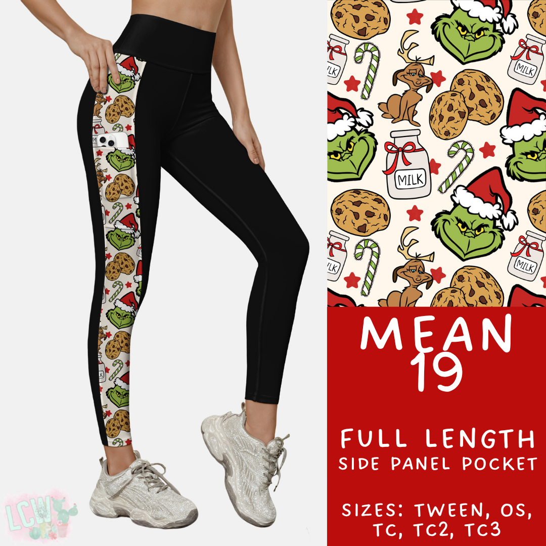 Batch #436 - Mr Mean 2 - Closes 10/24 - ETA early Dec - Mean 19 Pattern Side Pocket Leggings