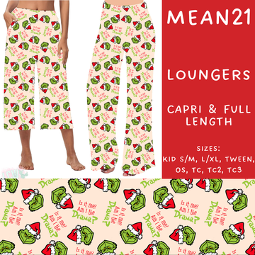 Batch #226 - Mr Mean - Closes 10/29 - ETA early/mid Dec - Mean21 Capri and Full Length Loungers