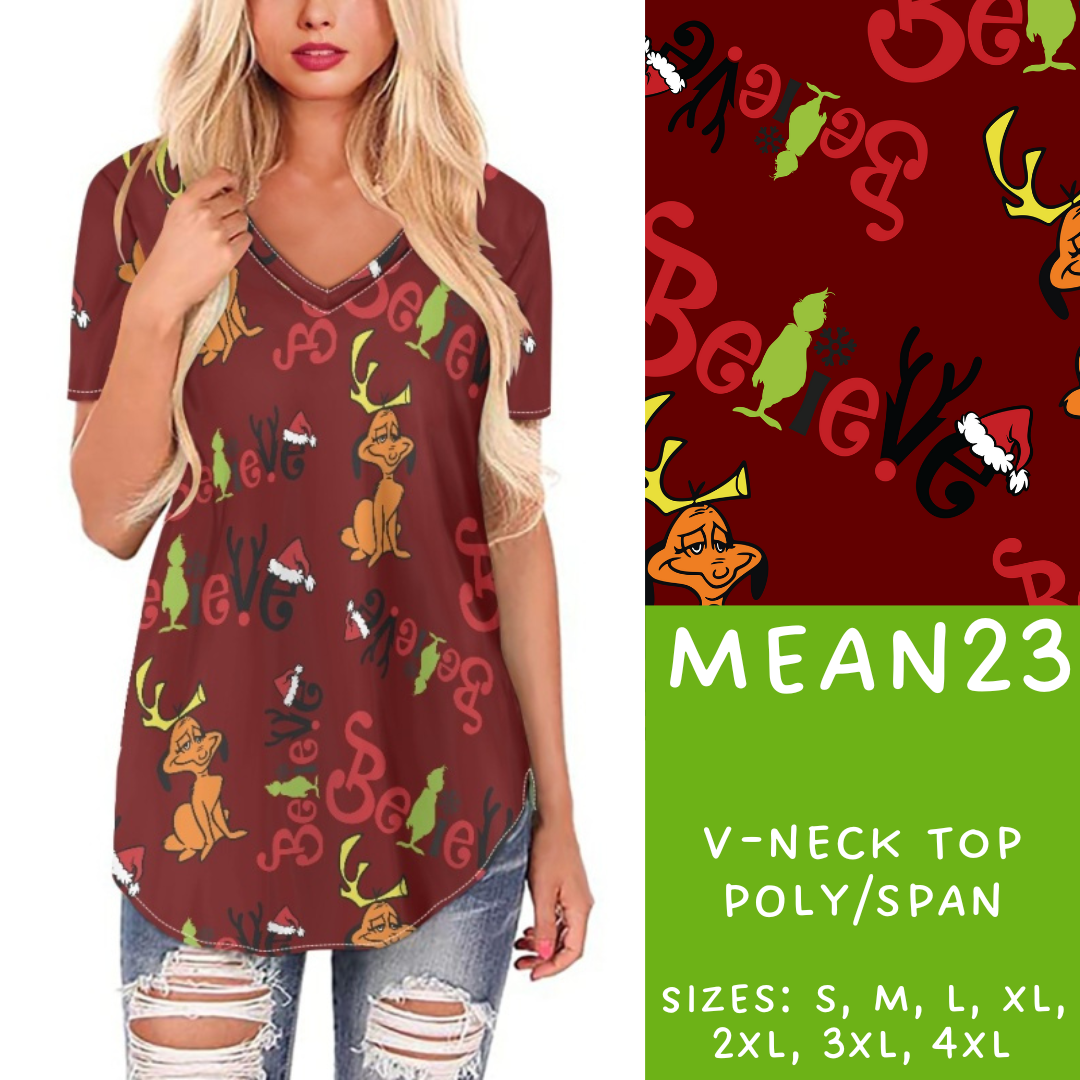 Batch #226 - Mr Mean - Closes 10/29 - ETA early/mid Dec - Mean23 V-Neck Tee