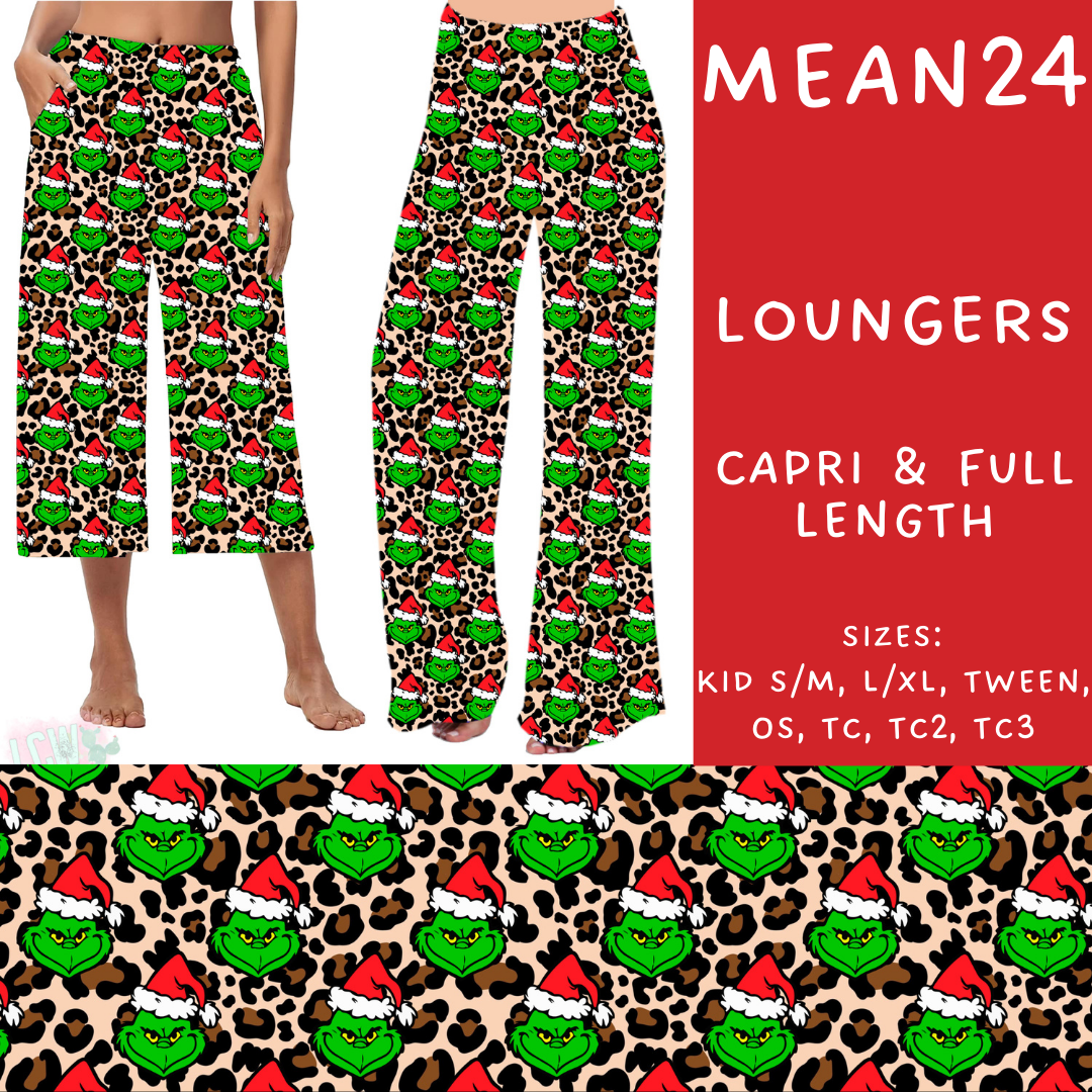 Batch #226 - Mr Mean - Closes 10/29 - ETA early/mid Dec - Mean24 Capri and Full Length Loungers