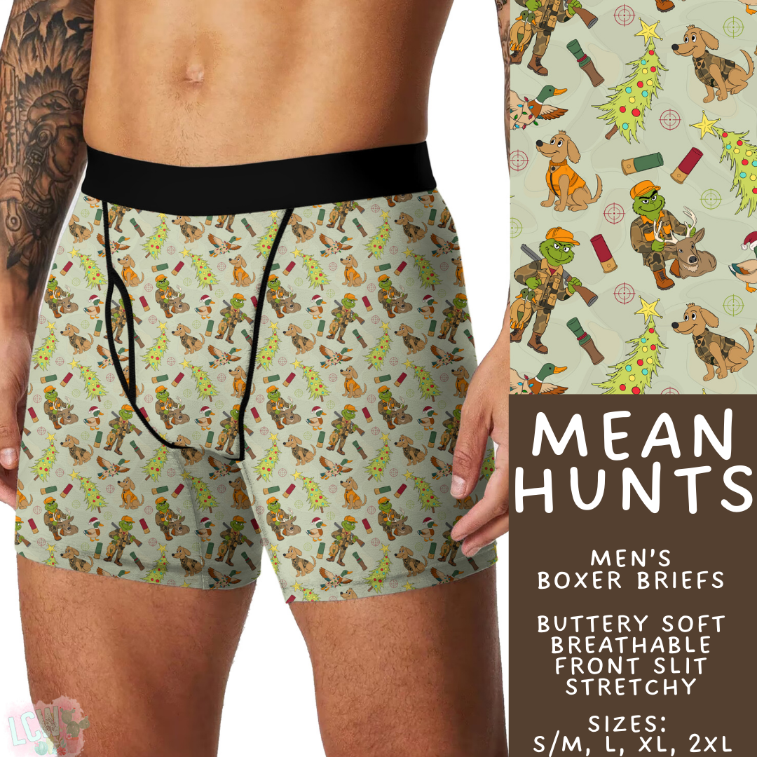 Ready to Ship - Mean Hunts Men's Boxer Briefs - L & 2XL
