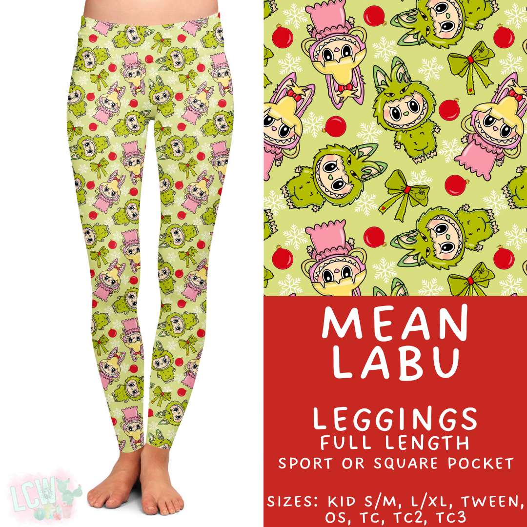 Ready to Ship - Mean Labu Full Length Leggings - Sport Pocket OS