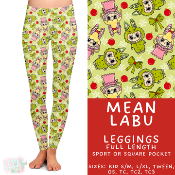 Ready to Ship - Mean Labu Full Length Leggings - Sport Pocket OS