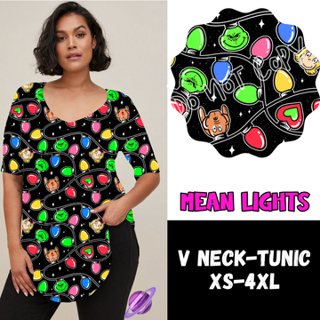 MEAN LIGHTS -PPO12 - V-NECK TUNIC PREORDER CLOSING 10/8