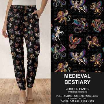 B320 - Preorder Medieval Bestiary Joggers (Closes 11/08. ETA: mid Jan.)