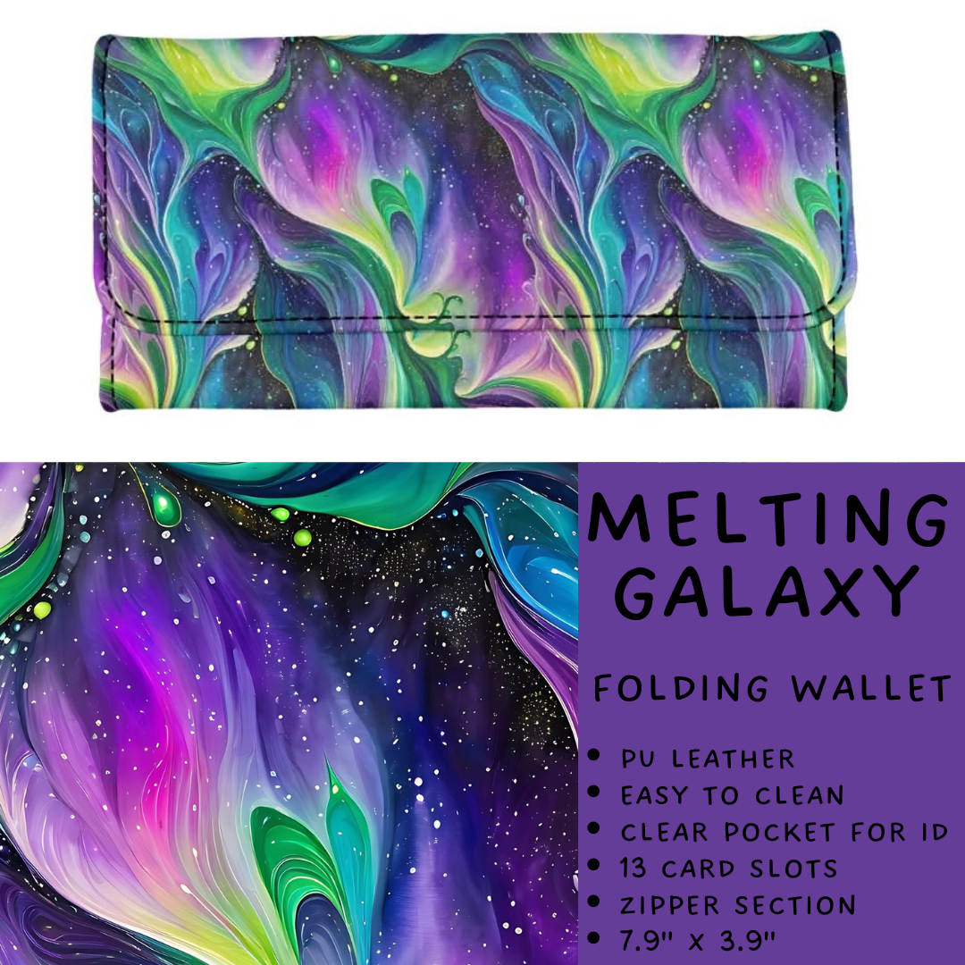 Batch #265 - Card Holders & Foldable Wallets - Closes 1/1 - ETA mid Feb - Melting Galaxy Foldable Wallet