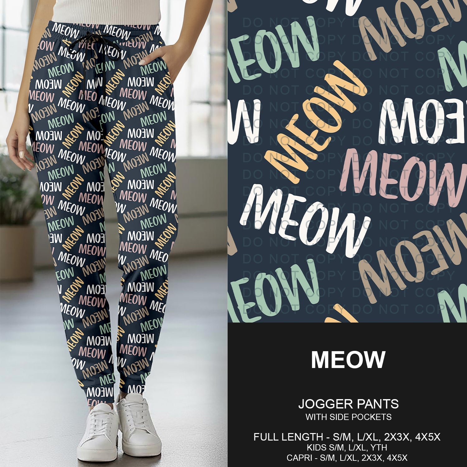 B271 - Preorder Meow Joggers (Closes 1/25. ETA: early April)