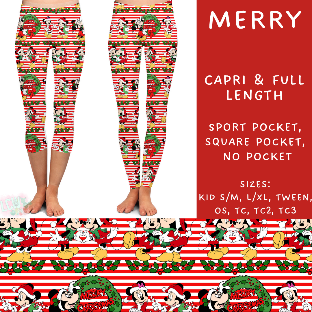 Batch #228 - Christmas Magic 2 - Closes 10/31 - ETA early/mid Dec - Merry Full and Capri Length Leggings