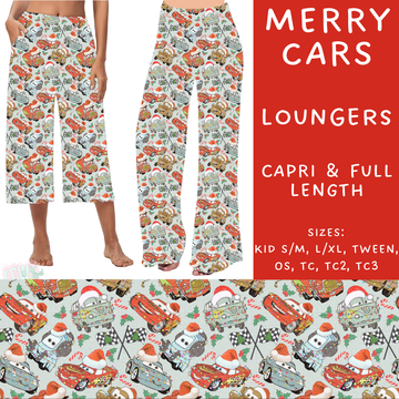 Ready To Ship - Merry Cars - Full Length Loungers OS