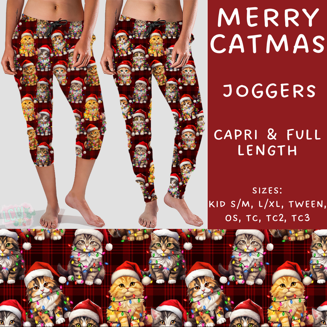 Batch #231 - Tis The Season - Closes 10/31 - ETA early/mid Dec - Merry Catmas Full and Capri Length Joggers