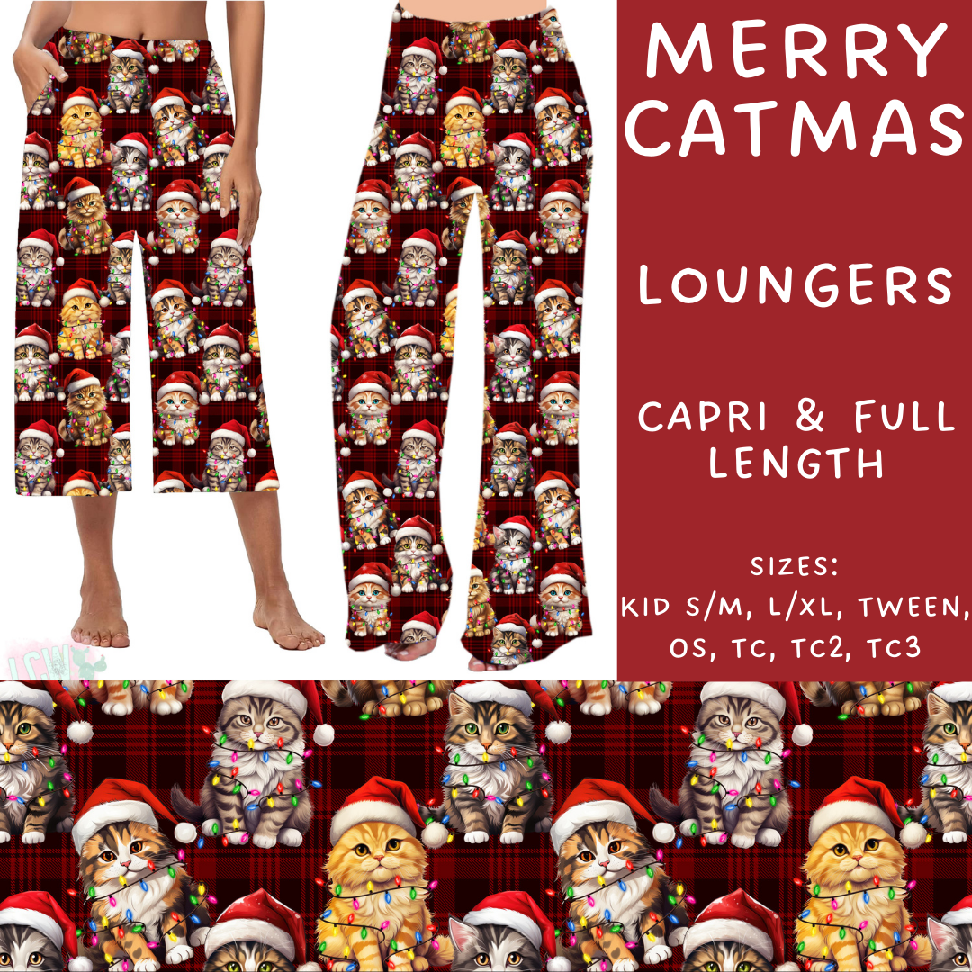 Batch #231 - Tis The Season - Closes 10/31 - ETA early/mid Dec - Merry Catmas Capri and Full Length Loungers