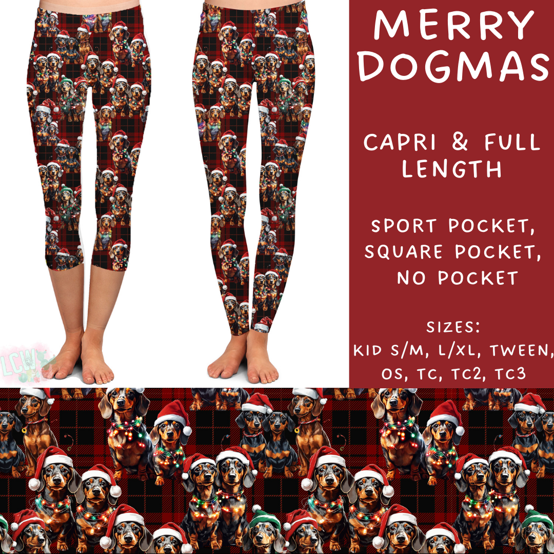 Batch #231 - Tis The Season - Closes 10/31 - ETA early/mid Dec - Merry Dogmas Full and Capri Length Leggings