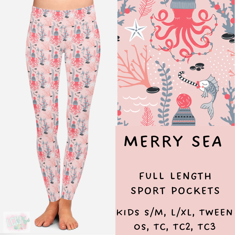 Ready To Ship - Coastal Christmas - Merry Sea