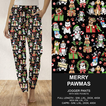 B312 - Preorder Merry Pawmas Joggers (Closes 9/13. ETA: mid Nov.)