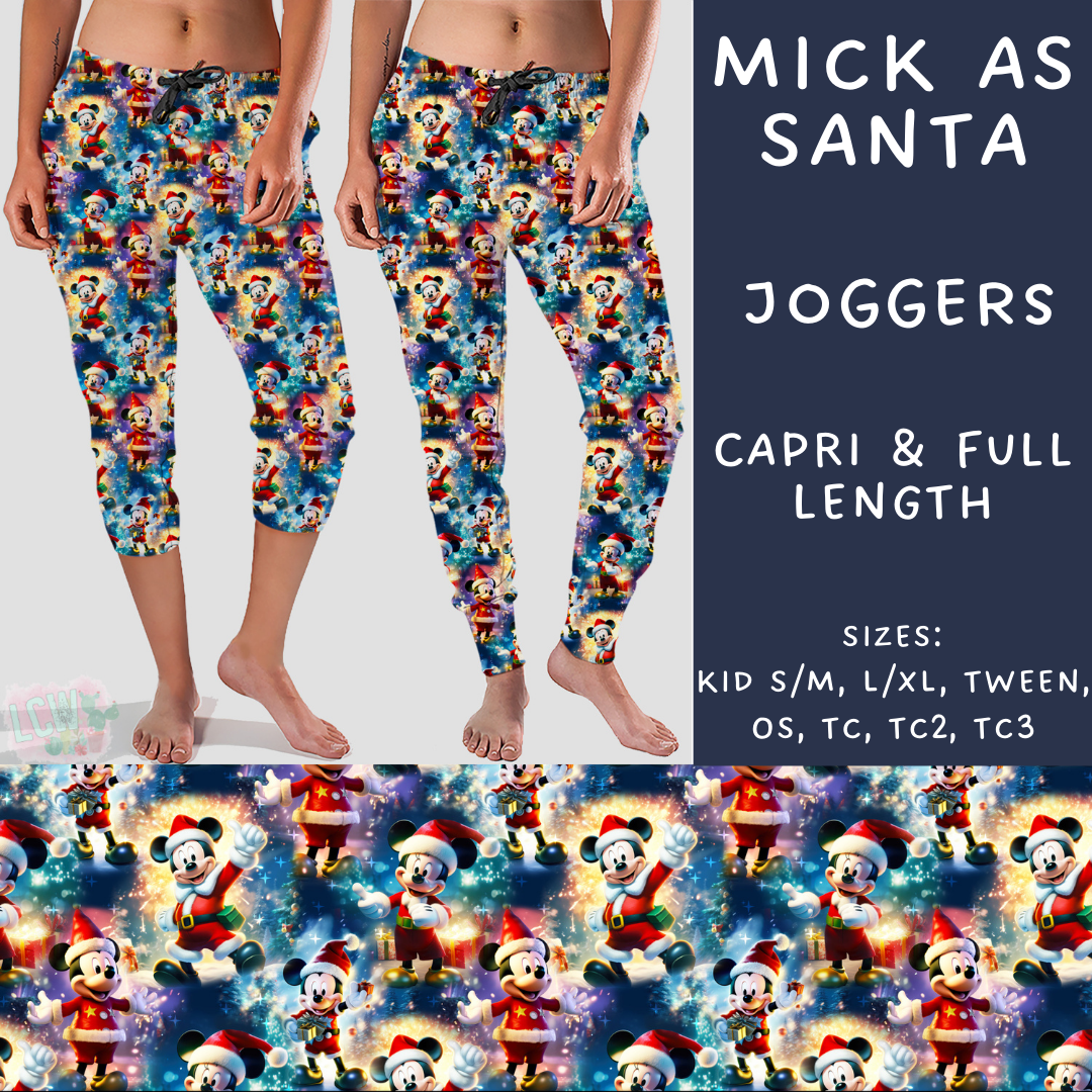 Batch #228 - Christmas Magic 2 - Closes 10/31 - ETA early/mid Dec - Mick As Santa Full and Capri Length Joggers