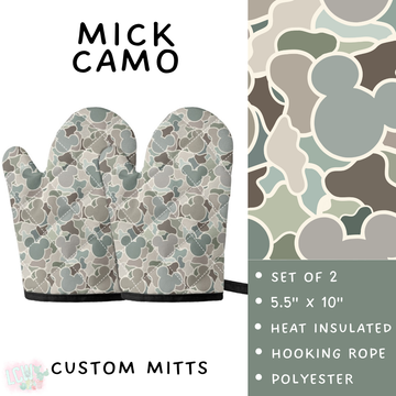 Batch #476 - Bake Off - Closes 1/16 - ETA early/mid March - Mick Camo Oven Mitts