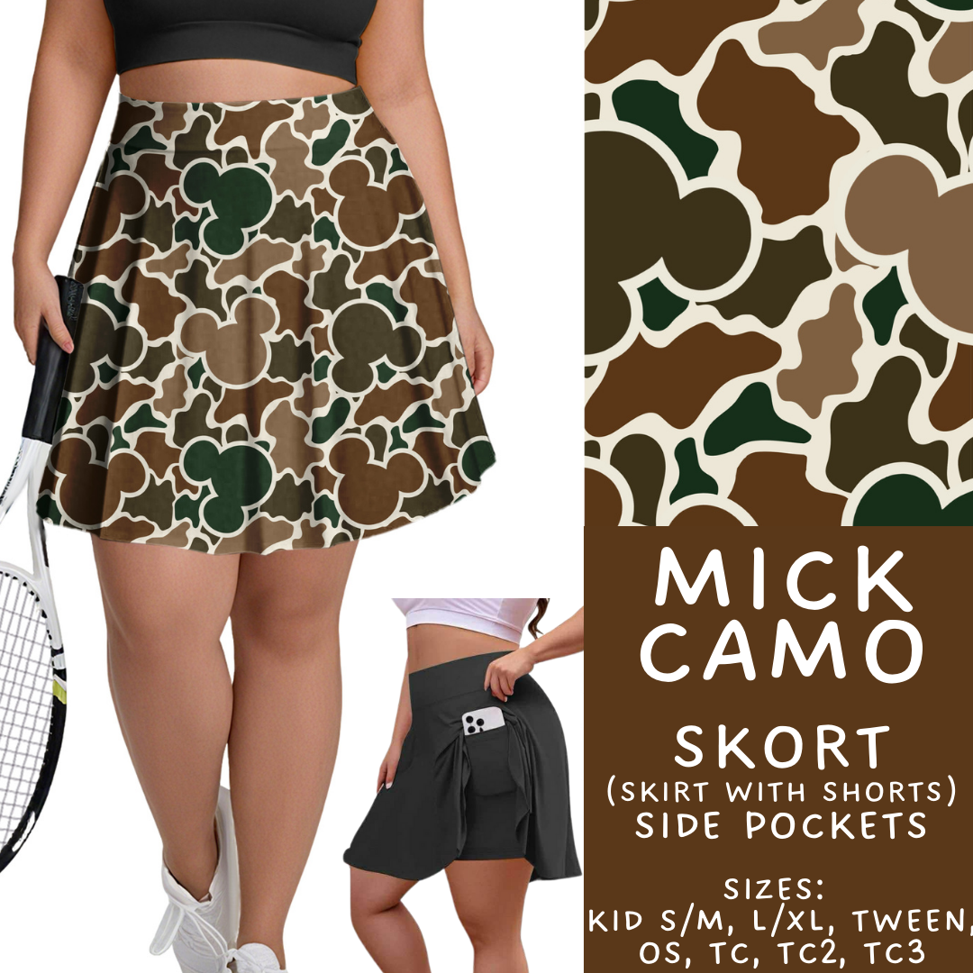 Batch #462 - Fun Run 17 - Closes 12/10 - ETA late Jan - Mick Camo Skort