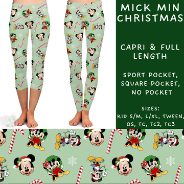 Batch #228 - Christmas Magic 2 - Closes 10/31 - ETA early/mid Dec - Mick Min Christmas Full and Capri Length Leggings