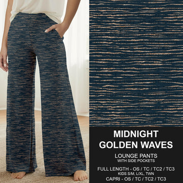 B316 - Preorder Midnight Golden Waves Lounge Pants (Closes 10/11. ETA: mid Dec.)