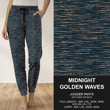 B316 - Preorder Midnight Golden Waves Joggers (Closes 10/11. ETA: mid Dec.)