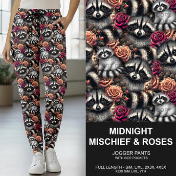 B269 - Preorder Midnight Mischief and Roses Joggers (Closes 12/28. ETA early March)